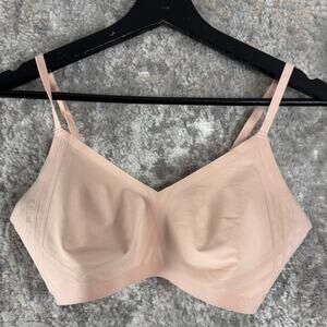 Honeylove Size M Color Runway Lace Crossover Wireless Bra Pink Hook